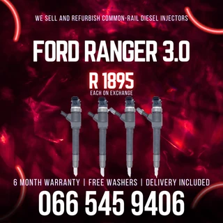 Ford Ranger 3.0 Tdci Diesel Injectors For Sale On Exchange With Warranty
