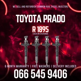 Toyota Prado Diesel Injectors For Sale With Warranty