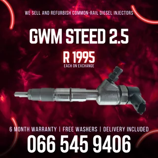 Gwm Steed 2.5 Diesel Injectors For Sale On Exchange With Warranty