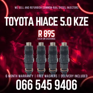 Toyota Hiace 5.0 Kze Diesel Injectors For Sale On Exchange With Warranty