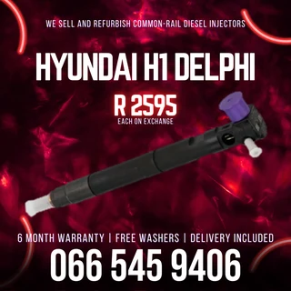 Hyundai H1 Delphi Diesel Injectors For Sale On Exchange With Warranty