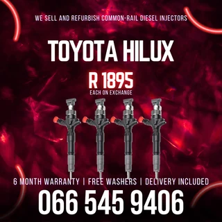 Toyota Hilux Diesel Injectors For Sale On Exchange With Warranty