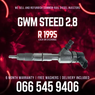 Gwm Steed 2.8 Diesel Injectors For Sale On Exchange With Warranty