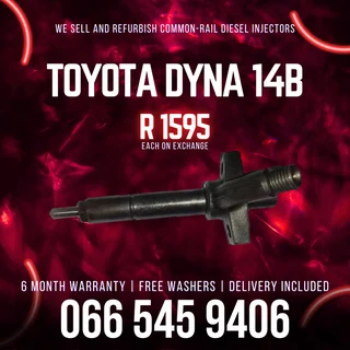 Toyota Dyna 14b Diesel Injectors For Sale On Exchange With Warranty