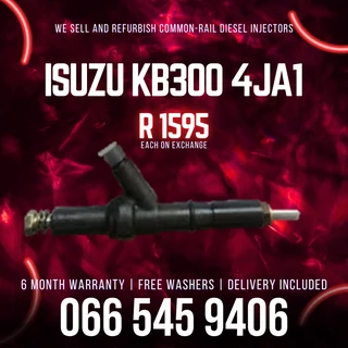 Isuzu Kb300 4ja1 Diesel Injectors For Sal Eon Exchange With Warranty