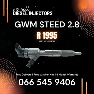 Gwm Steed 2.8 Diesel Injectors For Sale On Exchange With Warranty