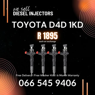 Toyota D4d 1kd Diesel Injectors For Sale On Exchange With Warranty