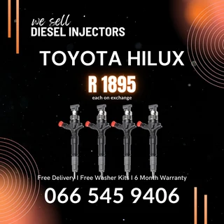 Toyota Hilux Diesel Injectors For Sal Eon Exchange With Warranty
