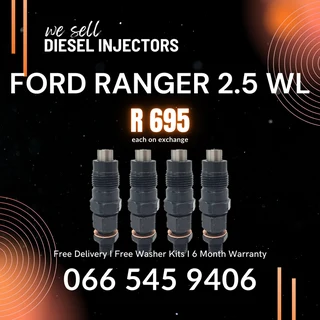 Ford Ranger 2.5 Wl Diesel Injectors For Sale On Exchange With Warranty