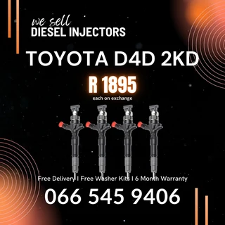 Toyota 2kd Diesel Injectors For Sale On Exchange With Warranty
