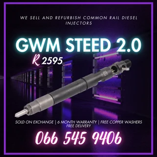 Gwm Steed 2.0 Diesel Injectors For Sale On Exchange With Warranty