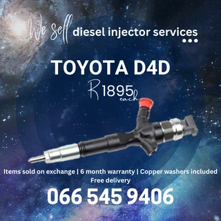 Toyota D4d Diesel Injectors For Sale On Exchange With Warranty