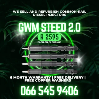 Gwm Steed 2.0 Diesel Injectors For Sale On Exchange With Warranty