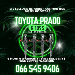 Toyota Prado Diesel Injectors For Sale On Exchange With Warranty
