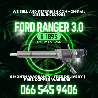 Ford Ranger 3.0 Diesel Injectors For Sale On Exchange With Warranty