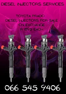 Toyota Prado Diesel Injectors For Sale On Exchange With Warranty