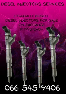 Hyundai H1 Bosch Diesel Injectors For Sale On Exchange With Warranty