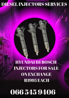 Hyundai H1 Bosch Diesel Injectors For Sale On Exchange With Warranty