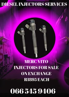 Merc Vito Diesel Injectors For Sale On Exchange With Warranty And Copper Washers