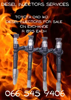 Toyota D4d 1kd Diesel Injectors For Sale On Exchange With Warranty