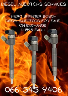Merc Sprinter Bosch Diesel Injectors  For Sale On Exchange