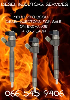 Merc Vito Bosch Diesel Injectors For Sale On Exchange Or To Recon