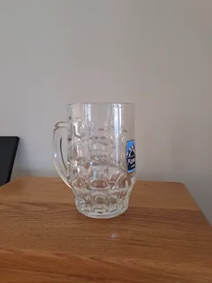 Glass beer mugs