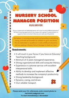 Nursery School Manager