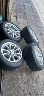 A set of 16&#34; mags and tyres for bmw in a very good condition