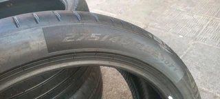 A set of bmw x7 22&#34; tyres 315/35/22 and 275/40/22 pirelli runflat