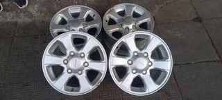 A set of rims for isuzu D-max in a very good condition
