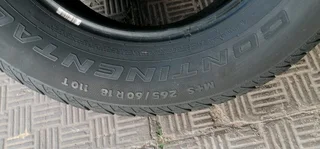 2x265/60/18 continental bakkie tyres like new