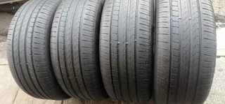 A set of 245/50/18 runflat tyres in a very good condition with no damages