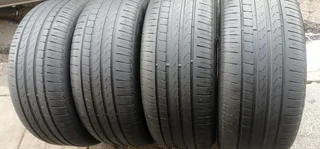 A set of 245/50/18 runflat tyres in a very good condition with no damages