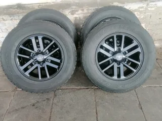A set of 17&#34; mags and tyres for Toyota hilux