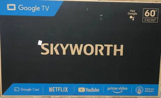 Skyworth 60” Smart Hdr10 Google Tv Edgeless 4k Ultra Hd Led