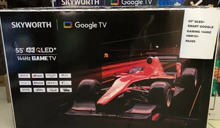 Skyworth 55” Qled Plus Smart Gaming Tv 144hz Hdr10 4k Google Qled Plus