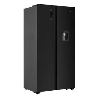 Hisense 514l Black Mirror Finish Water Dispenser Frost Free Side By Side Fridge Freezer Brand New