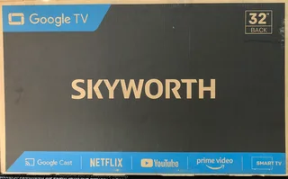 Skyworth 32” Smart Google Tv Edgeless Hd Led With Warranty