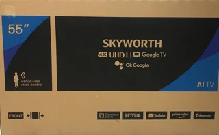 Skyworth 55” Smart Hdr10 Edgeless 4k Ultra Hd Google Tv