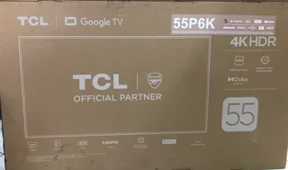 Tcl 55” Smart Hdr10+ Google Tv Edgeless 4k Ultra Hd Led Brand New