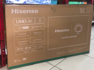 Hisense 55” Smart Vidaa 4k Ultra Hd Edgeless Hdr Led Brand New