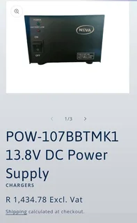 DC Power supply 12V10A with UPS option. New Battery available &#64;R250