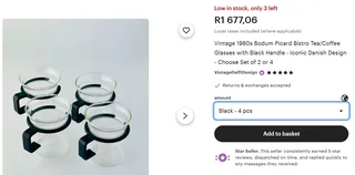 NEW 6x Vintage Pyrex BODEM Coffee Mugs. Very collectable