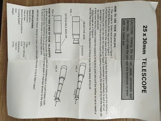 NEW - Vintage Monocular in brass and leather Still in box