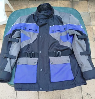 New Motorcycle Biker Jacket, Gloves And Bag