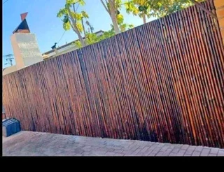 Bamboo and wooden fencing