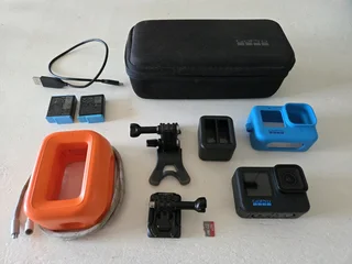 GoPro Hero 10 with attachments