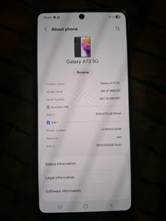 Samsung Galaxy A73 5G | Awesome Gray | Dual SIM | 128 GB