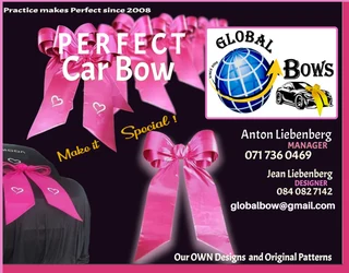 Pink Car Bow